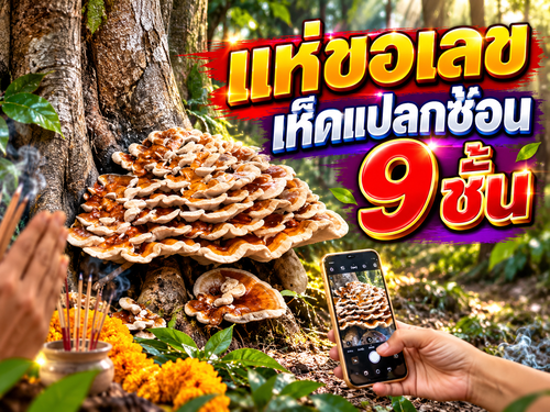 อัศจรรย์ใต้ต้นโพธิ์! เห็ดแปลกซ้อน 9 ชั้น